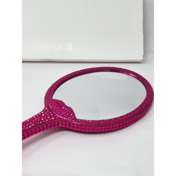 New ABH Alyssa Edwards Collection Beast Hand Mirror Pink Rhinestone RARE - Picture 3 of 3